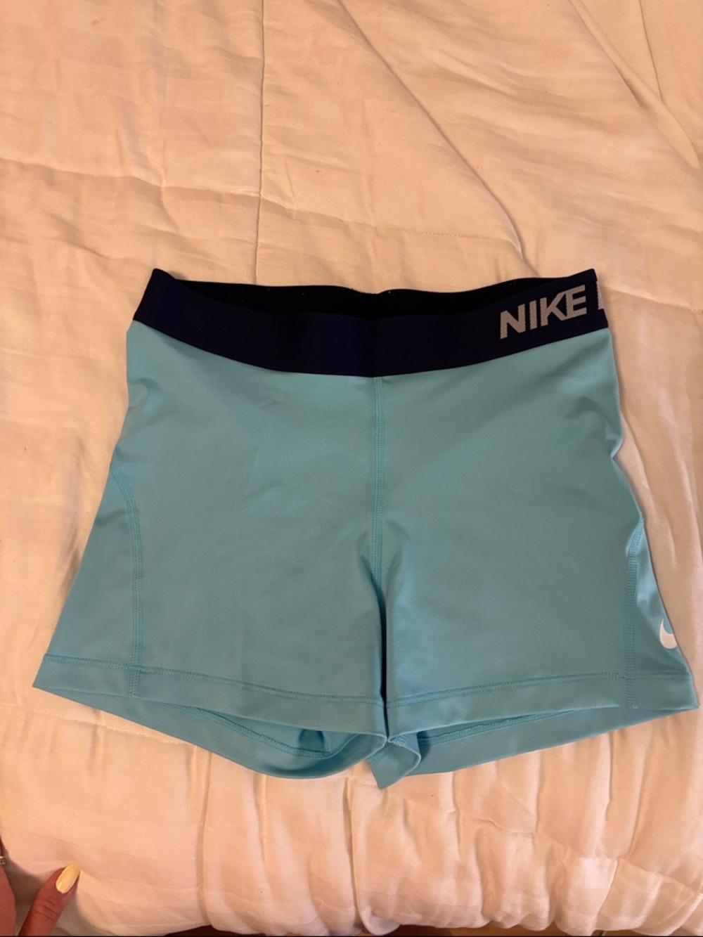 Nike Aqua Performance Shorts with Navy Waistband